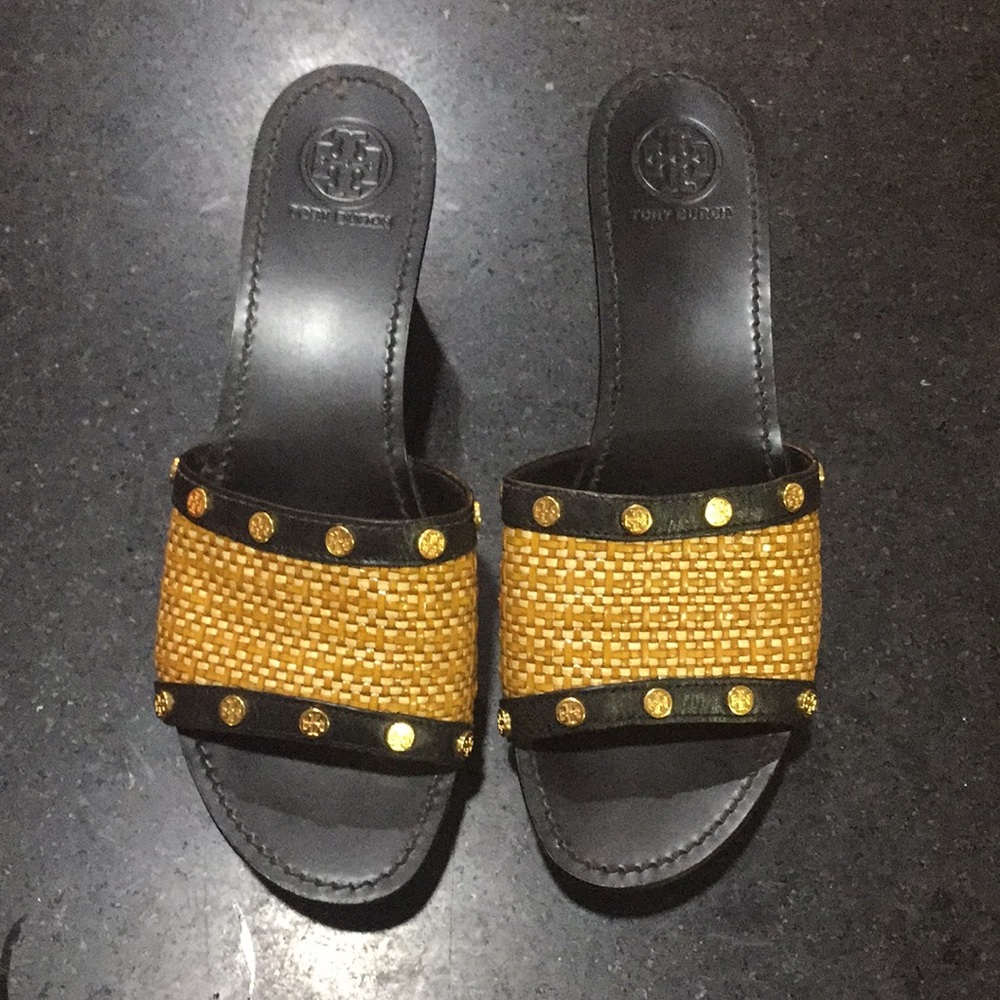 Tory Burch, natural/black sandals